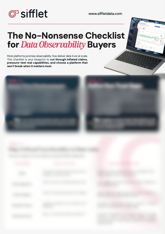 Data Observability Checklist Preview